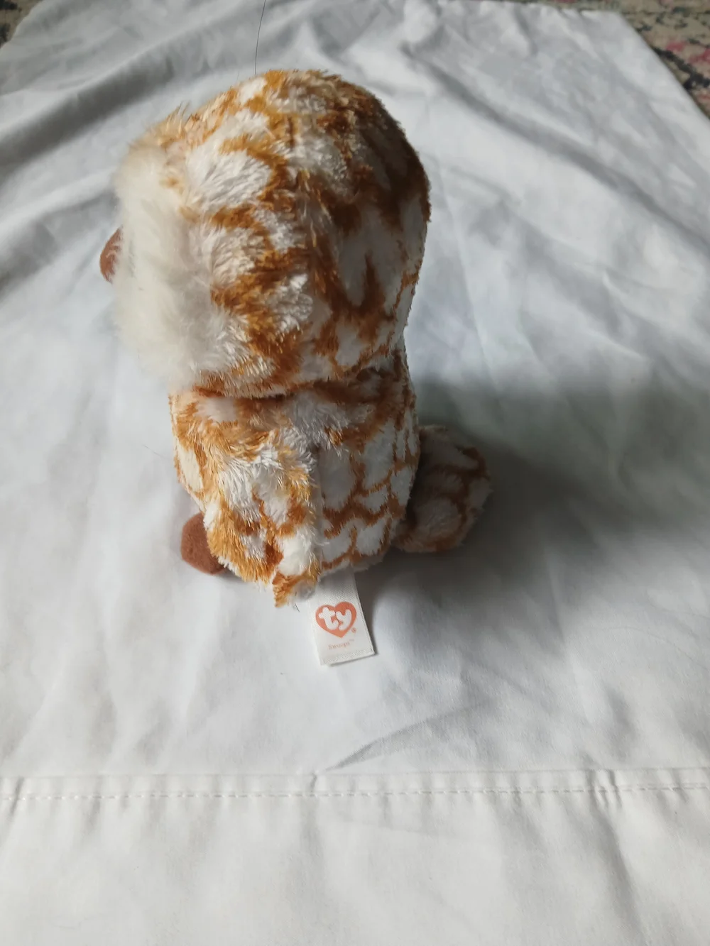 Ty Swoops Barn Owl Small Beanie Boos Plush Toy with Sparkle Eyes 2014 Retired